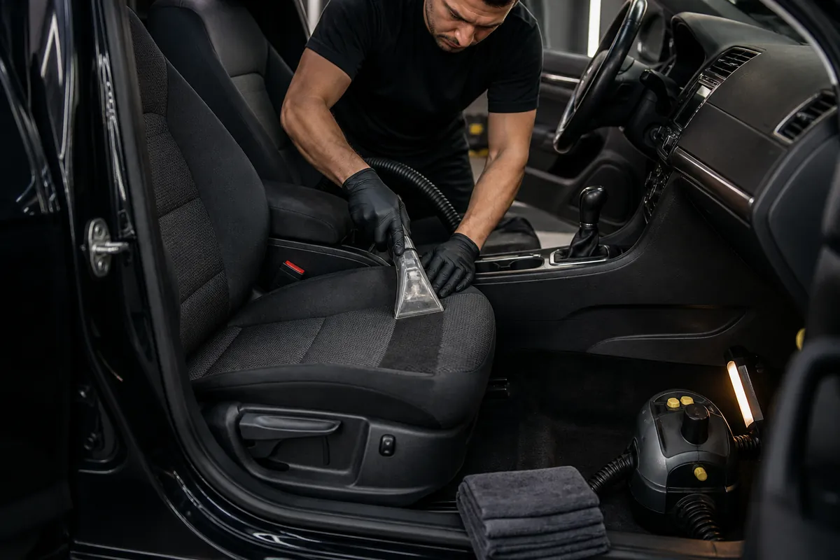Interior deep extraction car detailing in Muntinlupa