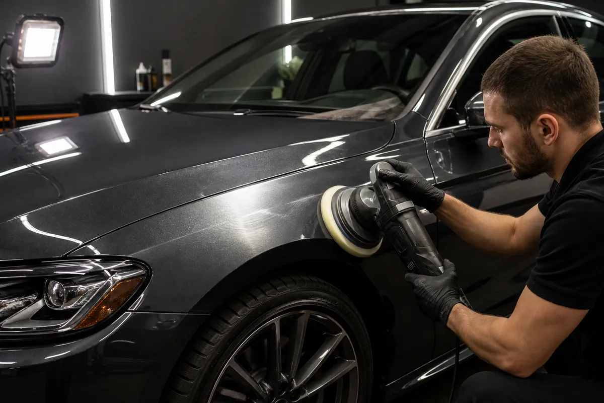 Professional paint correction and machine polishing in Muntinlupa