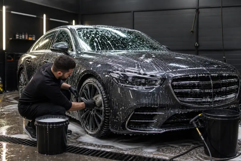 Premium car wash service at MasterGloss Pro Detailers in Muntinlupa